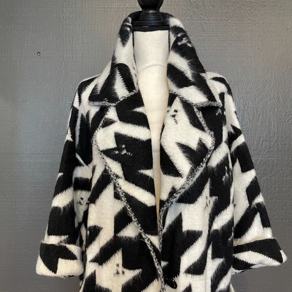 Diesel Houndstooth Check Cardigan Size S - Picture 3 of 9